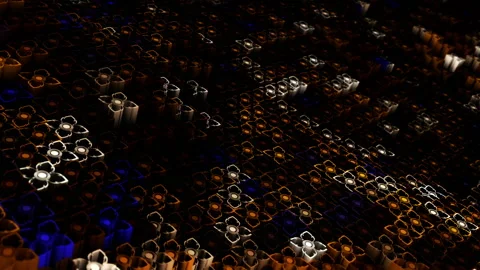 Abstract animation multicolor pattern 4K smooth concept Stock Footage 237750888