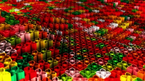 Abstract animation multicolor pattern 4K smooth concept Stock Footage 237750958