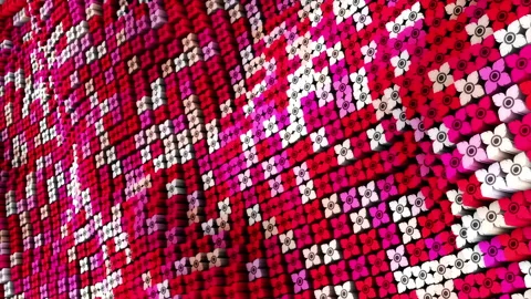 Abstract animation multicolor pattern 4K smooth concept Stock Footage 237751062