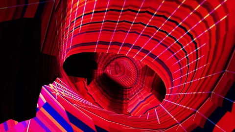 Abstract animation multicolor pattern 4K smooth concept Stock Footage 243523581