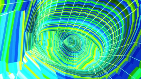 Abstract animation multicolor pattern 4K smooth concept Stock Footage 243523623