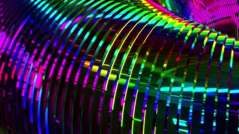 Abstract animation multicolor pattern 4K smooth concept Stock Footage 244134095