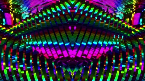 Abstract animation multicolor pattern 4K smooth concept Video stock 244135482