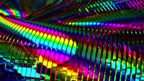 Abstract animation multicolor pattern 4K smooth concept Stock Footage 244135820