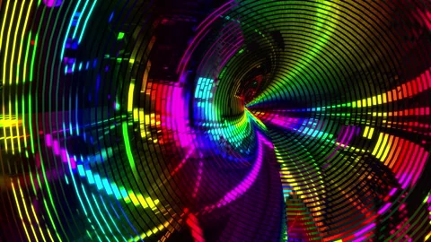 Abstract animation multicolor pattern 4K smooth concept Stock Footage 244136677