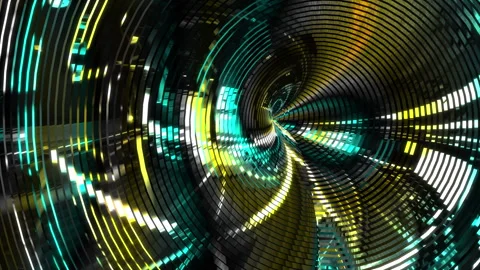 Abstract animation multicolor pattern 4K smooth concept Stock Footage 244137003