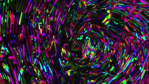 Abstract animation multicolor pattern 4K smooth concept Stock Footage 244202632
