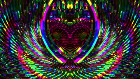 Abstract animation multicolor pattern 4K smooth concept Stock Footage 244746051