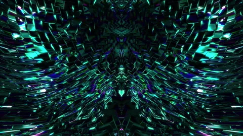 Abstract animation multicolor pattern 4K smooth concept Stock Footage 244756541