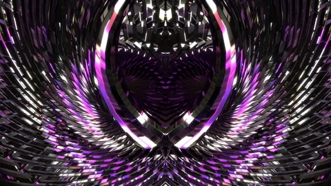 Abstract animation multicolor pattern 4K smooth concept Video stock 244773747