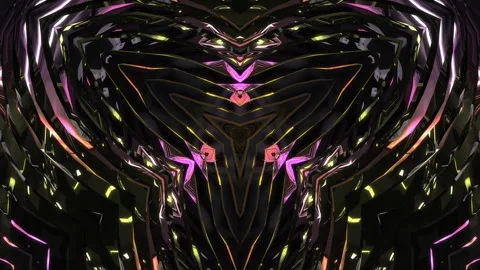 Abstract animation multicolor pattern 4K smooth concept Stock Footage 244774598