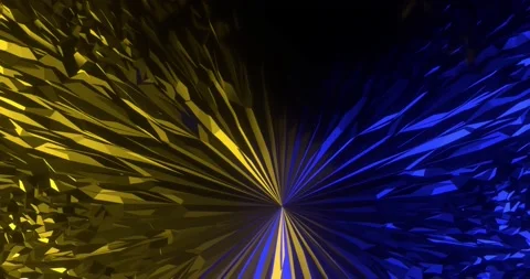 Abstract animation of mutating multi-colored crystals Stock Footage 204742353
