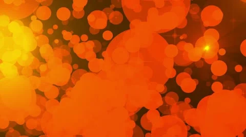 Abstract animation of orange glowing circles Stock-Footage 12678021