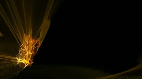 Abstract animation of orange shining star Stock Footage 12678031