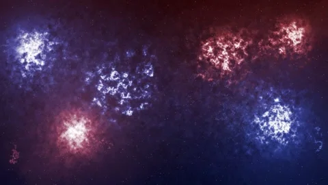 Abstract animation of outer space and nebulae Video stock 255128862