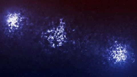 Abstract animation of outer space and nebulae Stock Footage 255288612