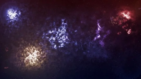 Abstract animation of outer space and nebulae Stock Footage 255568054