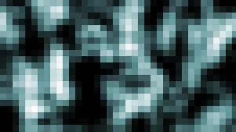 Abstract animation of pixel in dark background. Stock Footage 312312594