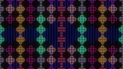 Abstract Animation of pixel squares Stock Footage 170877976