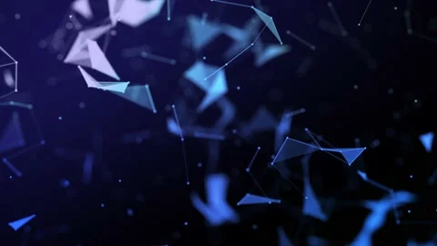 Abstract animation with plexus background shapes Stock Footage 239442480