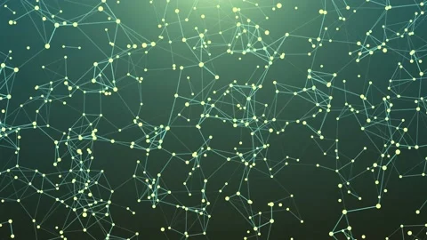 Abstract Animation Plexus Green Lines Footage With A Green Background Stock-Footage 203287880