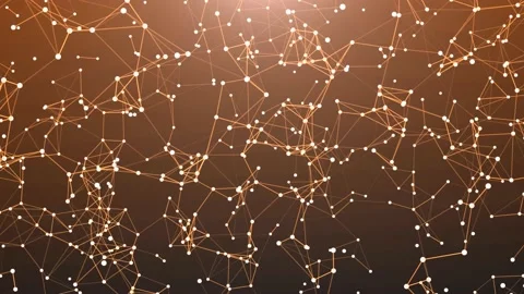 Abstract Animation Plexus Orange Lines Footage With A Orange Background Stock-Footage 203287881