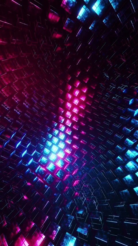 Abstract animation of random movement of rectangular shapes. Vertical loope.. Stock Footage 226369255