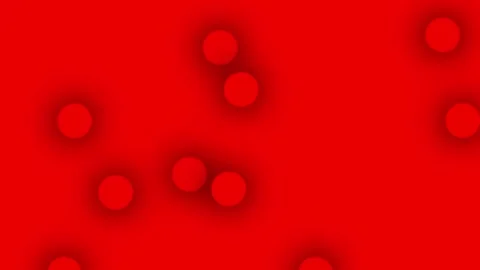 Abstract Animation of Red Dots Moving on White Vídeos de archivo 308436645