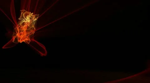 Abstract animation of red shining star Stock-Footage 12678034