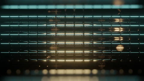 Abstract Animation With Reflections And Flashes Stock Footage 149385540