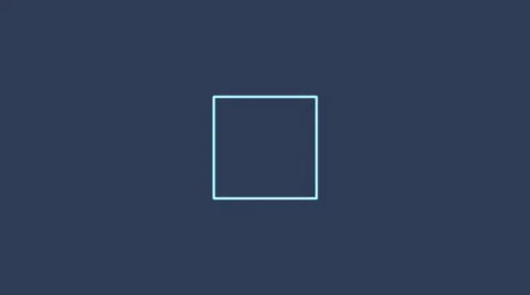 Abstract animation with rotating on a blue background computer renderer Illustrazione stock