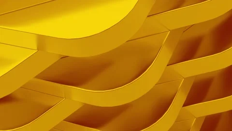 Abstract animation with rotating objects - loop Stock Footage 164295666