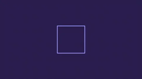 Abstract animation with rotating on a violet background computer renderer Illustrazione stock