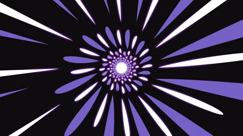 Abstract animation with rounded purple lines looped spherical elegant background Stock-Footage 163626947