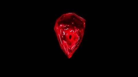 Abstract animation of ruby like material. Vidéo 141217915