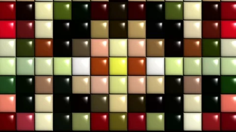 Abstract animation seamless looping box motion colorful Stock Footage 126259097