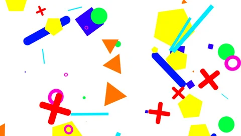 Abstract animation. Simple forms. Loopable sequence. Geometric 库存影片 145245004