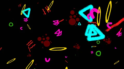 Abstract animation. Simple forms. Loopable sequence. Geometric 库存影片 145245136