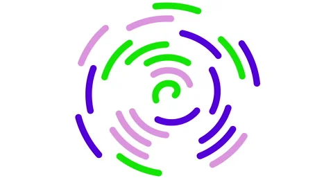 Abstract animation. Simple shapes. Cyclic sequence. 库存影片 148324501