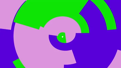 Abstract animation. Simple shapes. Cyclic sequence. Vidéo 148324543