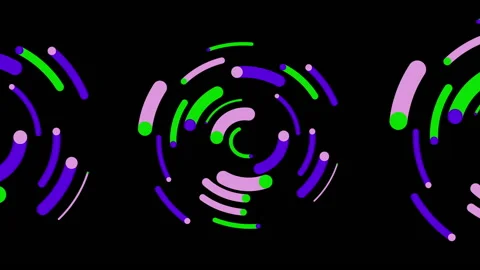 Abstract animation. Simple shapes. Cyclic sequence. 库存影片 148324574