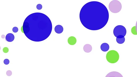 Abstract animation. Simple shapes. Looped sequence. Circles move chaotically. 库存影片 148324357