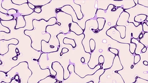 Abstract animation with smooth lines on light background Stock Footage 281837344