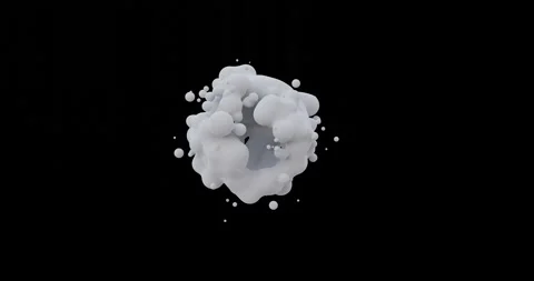 Abstract animation of smooth liquid shape Stockbeeldmateriaal 237318645