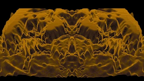 Abstract animation sound wave spectrum motion background Stock Footage 342286581