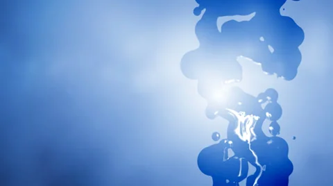 Abstract animation of splashes of water in slow motion. Stock Footage 33870241