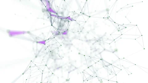 Abstract animation structure rotation. The concept of science, business, space. Stock Footage 115322909