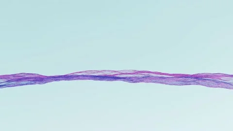 Abstract  animation of a surface with waves, modern design, 4k seamless loop Stock Footage 158856391