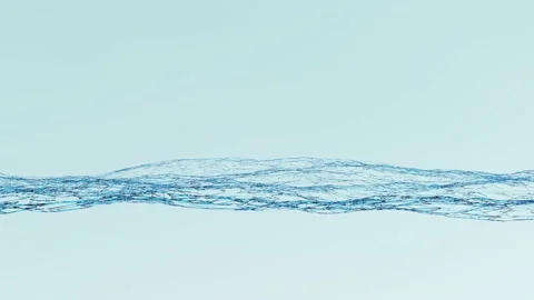 Abstract  animation of a surface with waves, modern design, 4k seamless loop Stock Footage 158857097