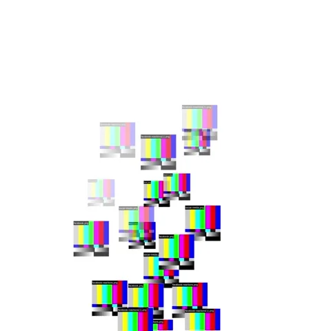 Abstract Animation of Test Pattern Bars Rising Up Stock Footage 327761917